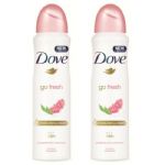 Dove Go Fresh Pomegranate & Lemon AntiPerspirant Deodorant Spray, 2 Pack